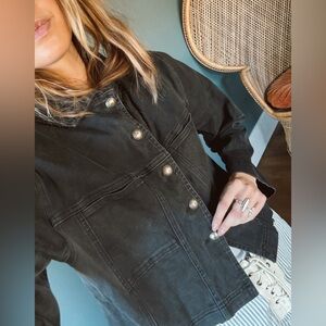 Jump western denim black vintage jacket